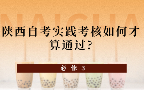 陜西自考實踐考核如何才算通過?