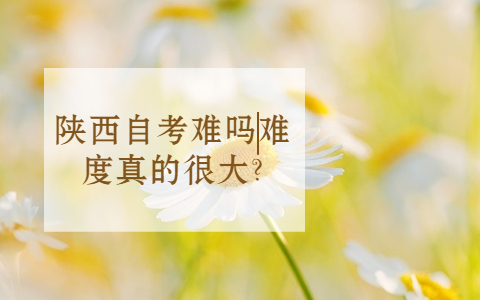 陜西自考難嗎難度真的很大?