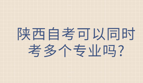 陜西自考專業考試