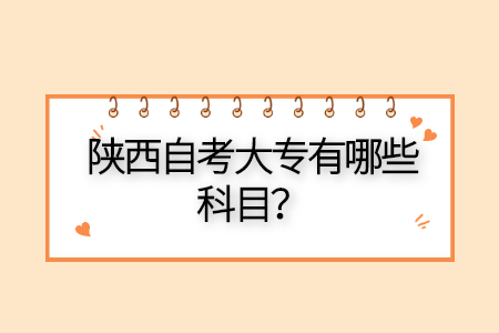 陜西自學考試有哪些專業