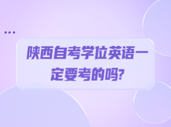 陜西自考學(xué)位英語