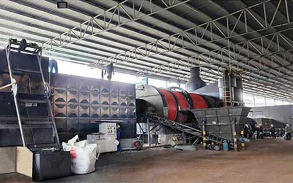 污泥低溫烘干機生產現場 污泥低溫烘干機生產現場